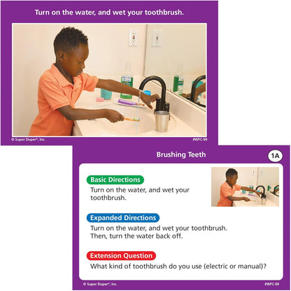 Super Duper Publications | Webber® Activities of Daily Living Photo Sequencing Cards | Educational Learning Resource for Children