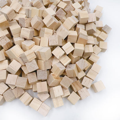 Unfinished Wooden Blocks 1 inch, Pack of 50,Small Wooden Cubes for Arts and Crafts – DIY - Photo Blocks- Plain Wooden Blocks