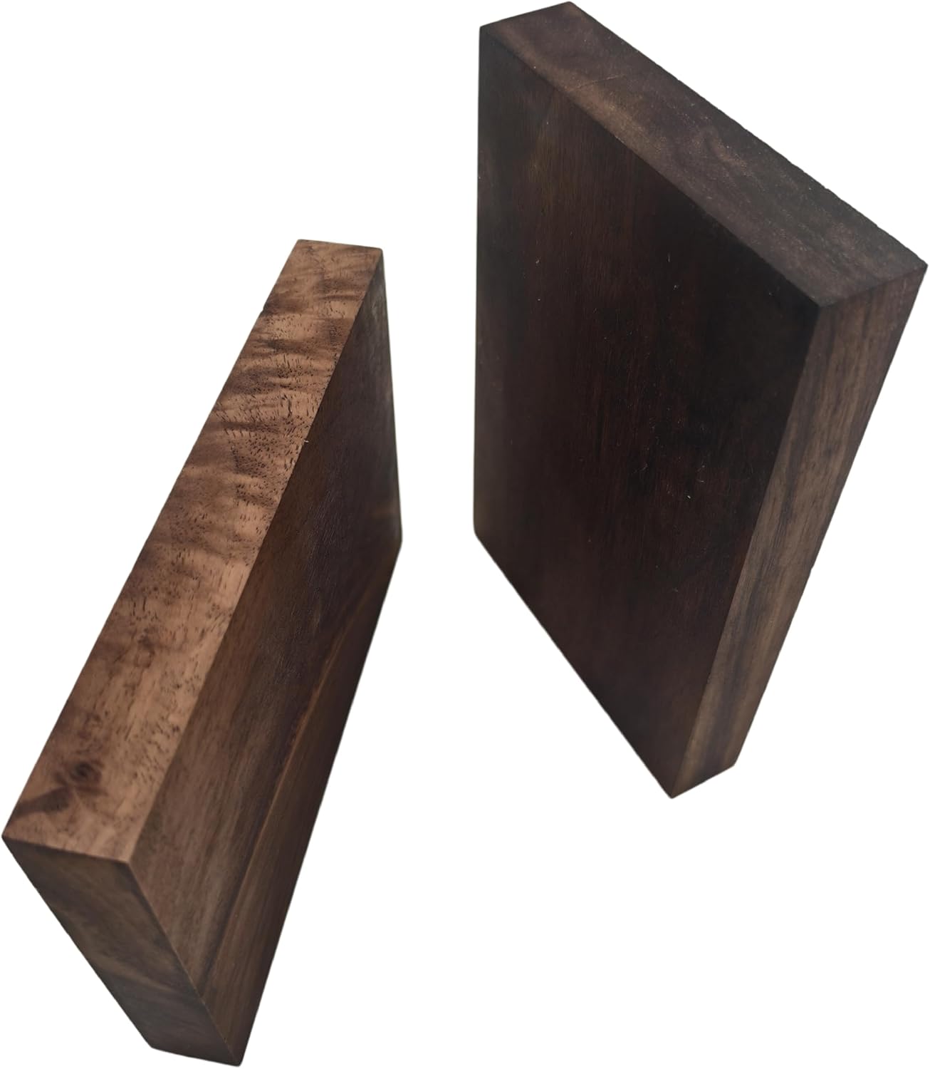 2PCS Unfinished Walnut Wood Blocks for DIY Crafting,Scroll Saw, Woodworking, Wood Carving,Burning,Laser Cutting,Engraving, CNC Cutting, Painting, Fretwork (5.9 x 1.96 x 0.78)