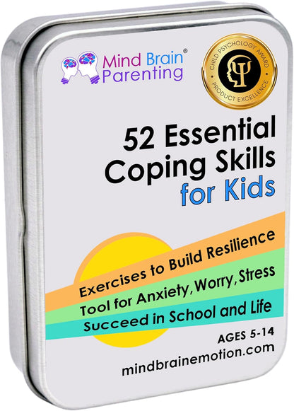 Mind Brain Emotion 52 Essential Conversations for Home, Therapy, Speech, School Classroom - Conversation Cards for Kids, Family, Teacher & Counselor to Build Growth Mindset & Communication Skills