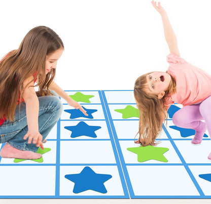 Woanger 22 Pcs Giant Ten Frame Floor Mat Activity Set Ten Frame Trays and Foam Counters Ten Frame Math Manipulatives Classroom Resources for Math Addition Subtraction Learning