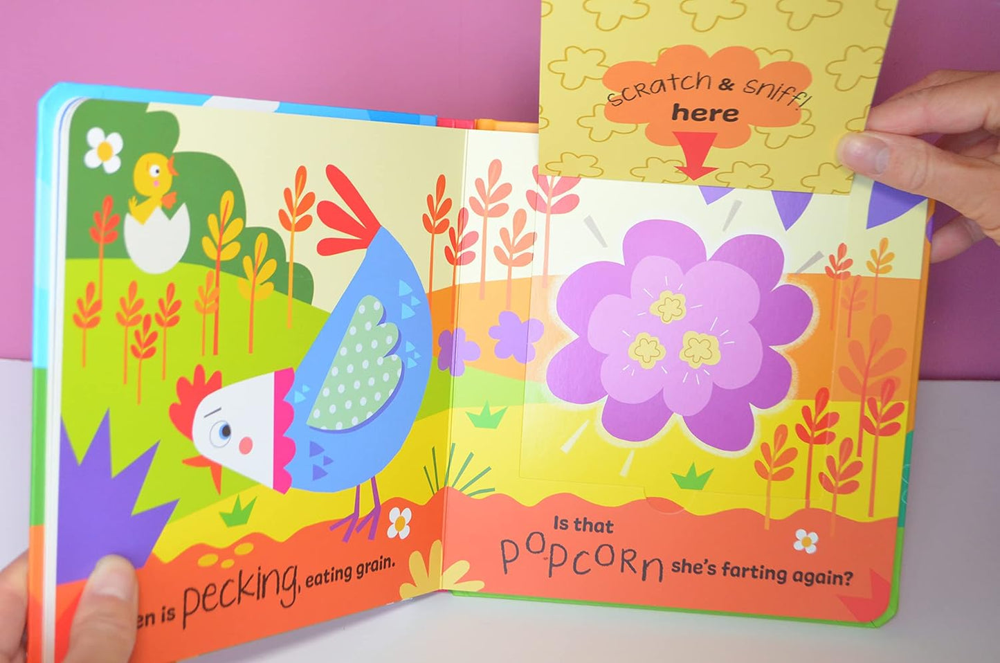 Scratch and Sniff Book: Fart Book - Lift The Flop Board Book | Farmyard Farts Scratch and Sniff Rhyming Board Book | Scratch and Sniff Fart Book