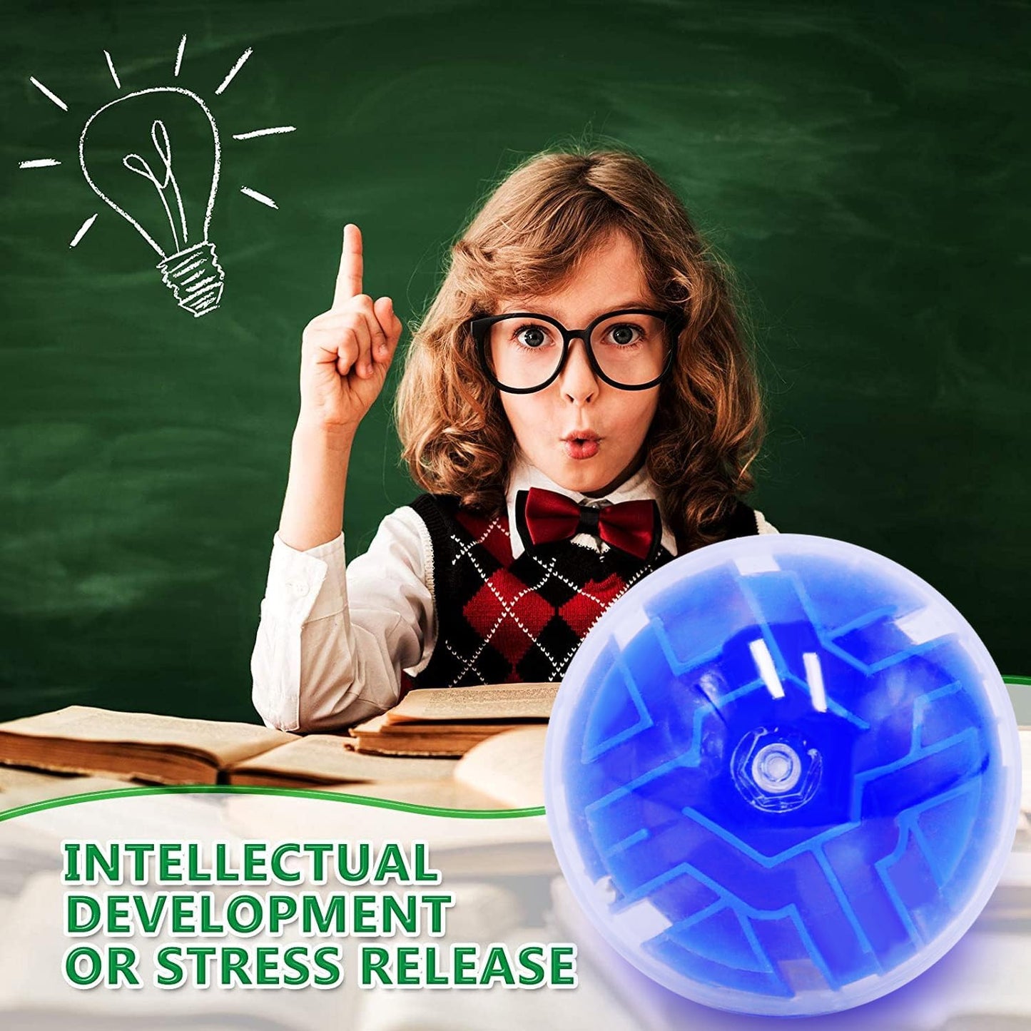 100 Pcs Puzzle Maze Ball Mini 3D Gravity Cube Puzzle Ball Toy for Kids Ages 3 6 7 8-10, Educational Challenges Magic Brain Teasers Games for Boys Girls Birthday Gifts Classroom Prize