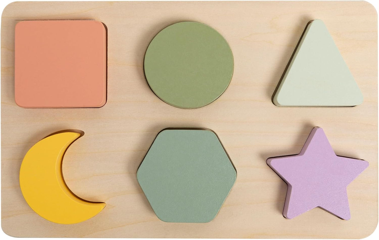Pearhead Wooden Numbers Puzzle, 1–10 Counting Learning Toy for Toddlers, Montessori Educational Puzzle