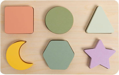 Pearhead Wooden Numbers Puzzle, 1–10 Counting Learning Toy for Toddlers, Montessori Educational Puzzle
