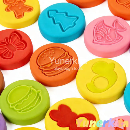 Play Dough Tools Set, Kids Clay Molds Kit with Animal Letters Numbers Cutters Rollers Storage Box, Non-Toxic ASTM F963 Certified, Toys for Toddlers Boys Girls Ages 3-8