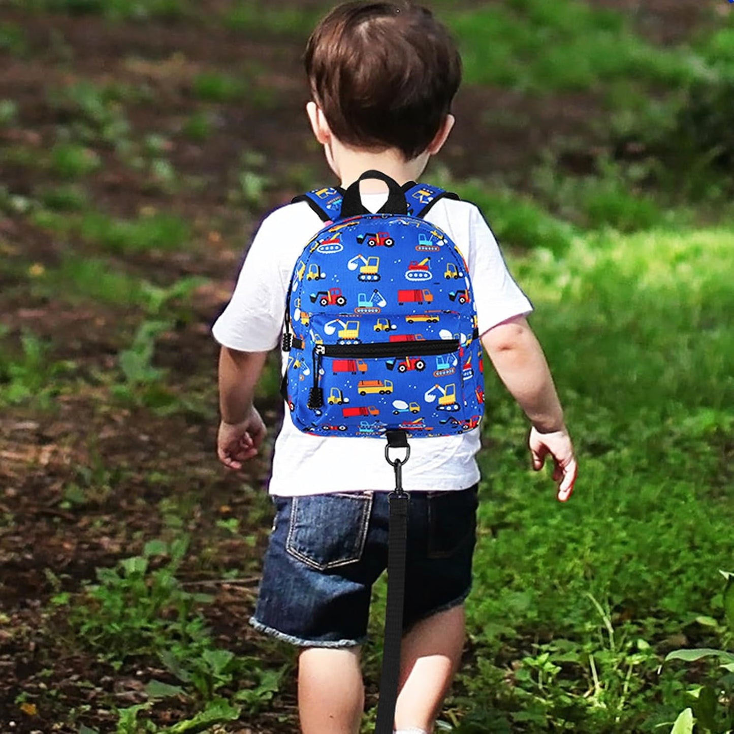 Accmor Toddler Backpack Leash with Anti Lost Wrist Link, Cute Mini Child Walking Harnesses Keep Kids Close Back Pack Rope Tether Rein for Baby Boys (Pink/Unicorn)