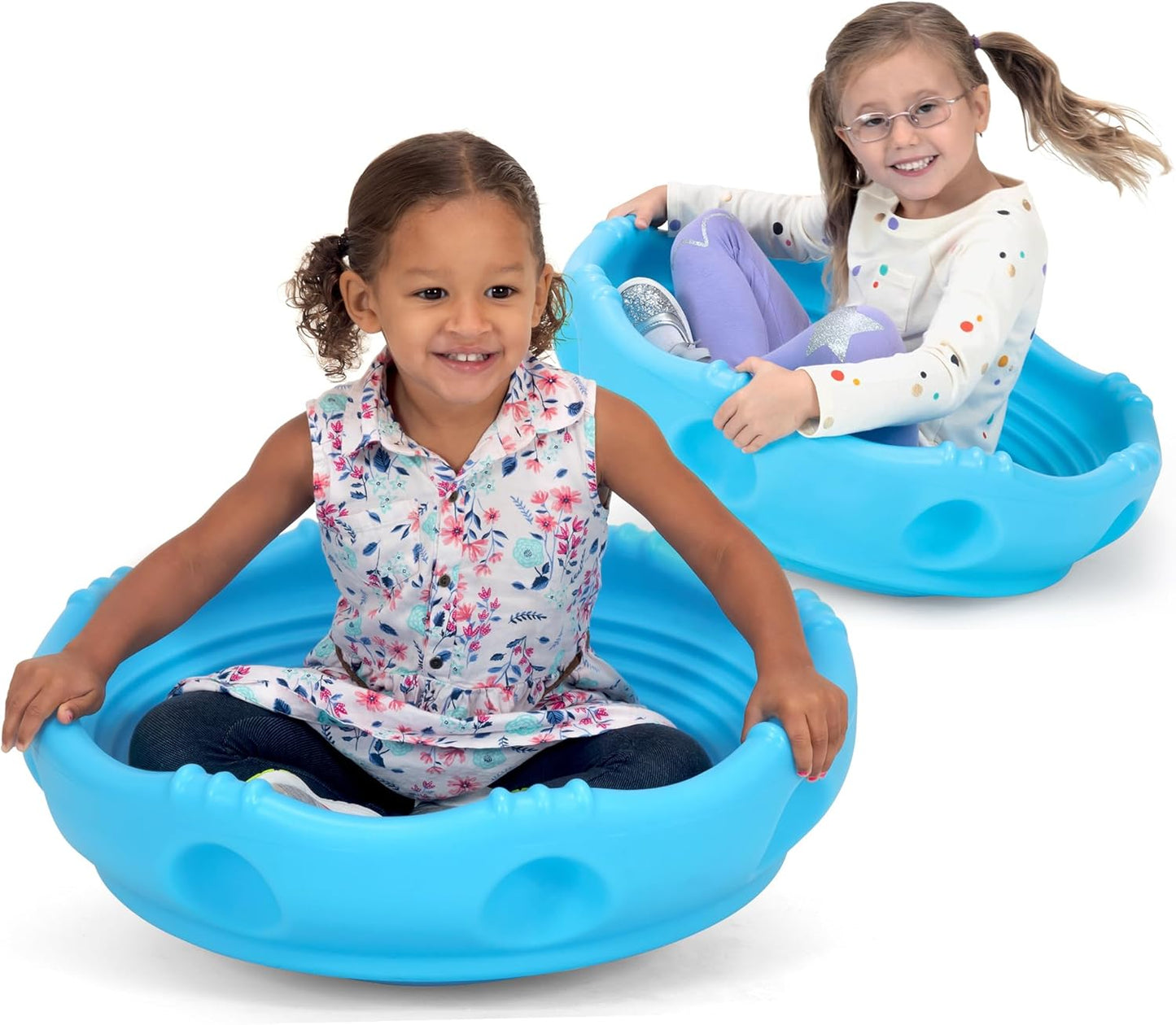 Simplay3 Two Sided Rock Around Wobble Disk and Climbing Dome for Toddlers and Kids - Rocking and Climbing - Indoor/Outdoor - Yellow/Green, Made in USA (1 Pack)