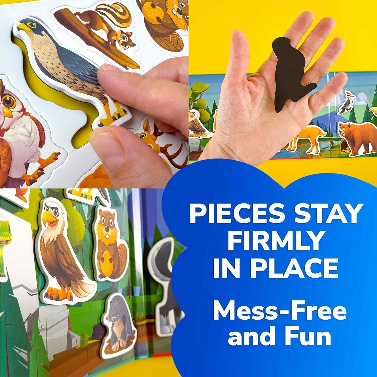 QUOKKA Travel Magnetic Puzzles for Toddlers 1-3 – 20+Pcs Farm Toy Game with Extra-Long Play Book – Fun Travel Game for Kids Ages 3-5 – Strong Magnets for Car Activities – Fun Toddler Puzzle Ages 2-4