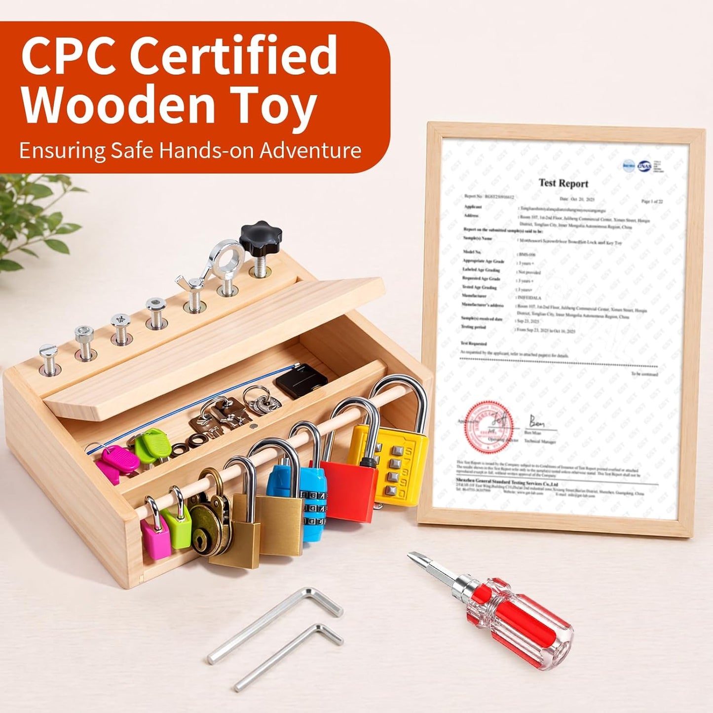INIFEIDALA Kids Tool Set,Montessori Educational Toys for 3 4 5 Year Old,Montessori Screwdriver Board Set,Sensory Preschool Learning for Toddler Travel,Fine Motor Skills - STEM Toys