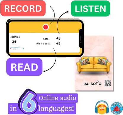 Verbal Reasoning Language Flash Cards for Kids | Q&A Learning Deck for ESL, Home Schooling & Special Needs | Parent and Professional Use