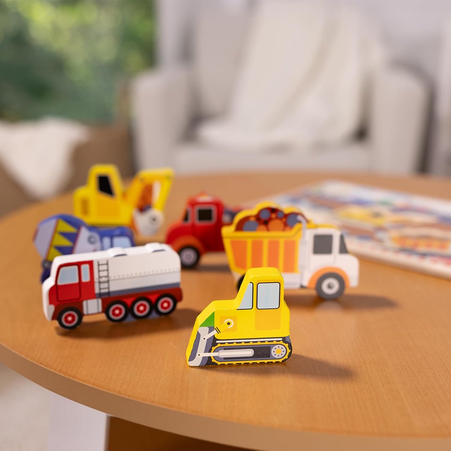 Melissa & Doug Safari Wooden Chunky Puzzle (8 pcs), Educational Screen Free Activity for Toddler, Preschoolers and Kids Ages 2+ - FSC Certified