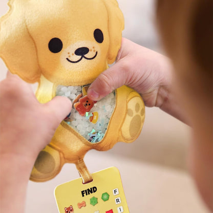 Vango BIZYBOO - The Original Seek & Find Plush - Hidden Object Search Problem Solving Educational Matching Game for Kids 2 and Up (Spike)
