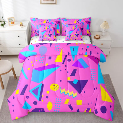 Erosebridal Chemical Equation Bed in a Bag Queen Comforter Set 7 Piece,Chemistry Bedding Sets Science Students Learning Gift Sheet Set with Comforter,Molecular Formula Education Bed Set - Colors A