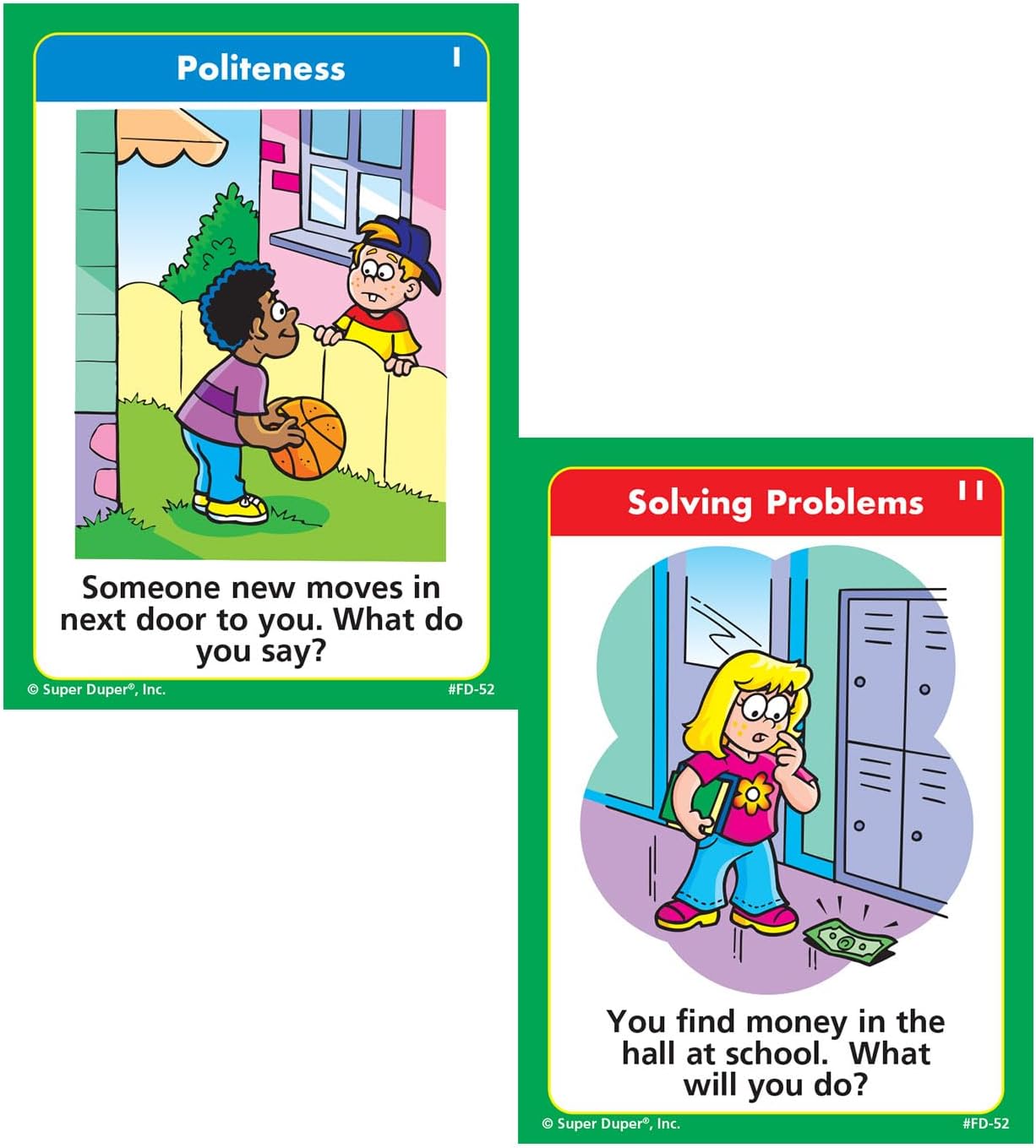 Super Duper Publications | Practicing Pragmatics Fun Deck | Conversation and Social Skills Flash Cards | Educational Learning Materials for Children