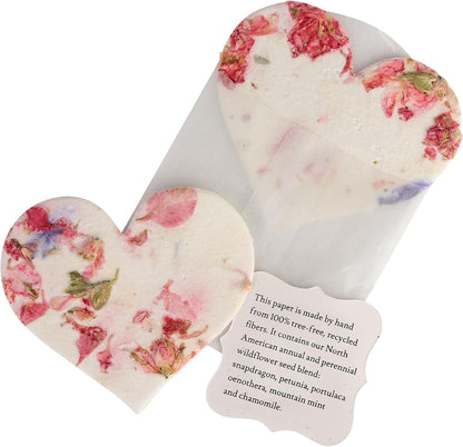 Wildflower Seed Paper - Set of 24 Purple Butterfly-Shaped with Envelope and Planting Instruction, Writable & Plantable Gift for Mom and Plant Lover, Ideal for Wedding, Memorial, Baby Shower