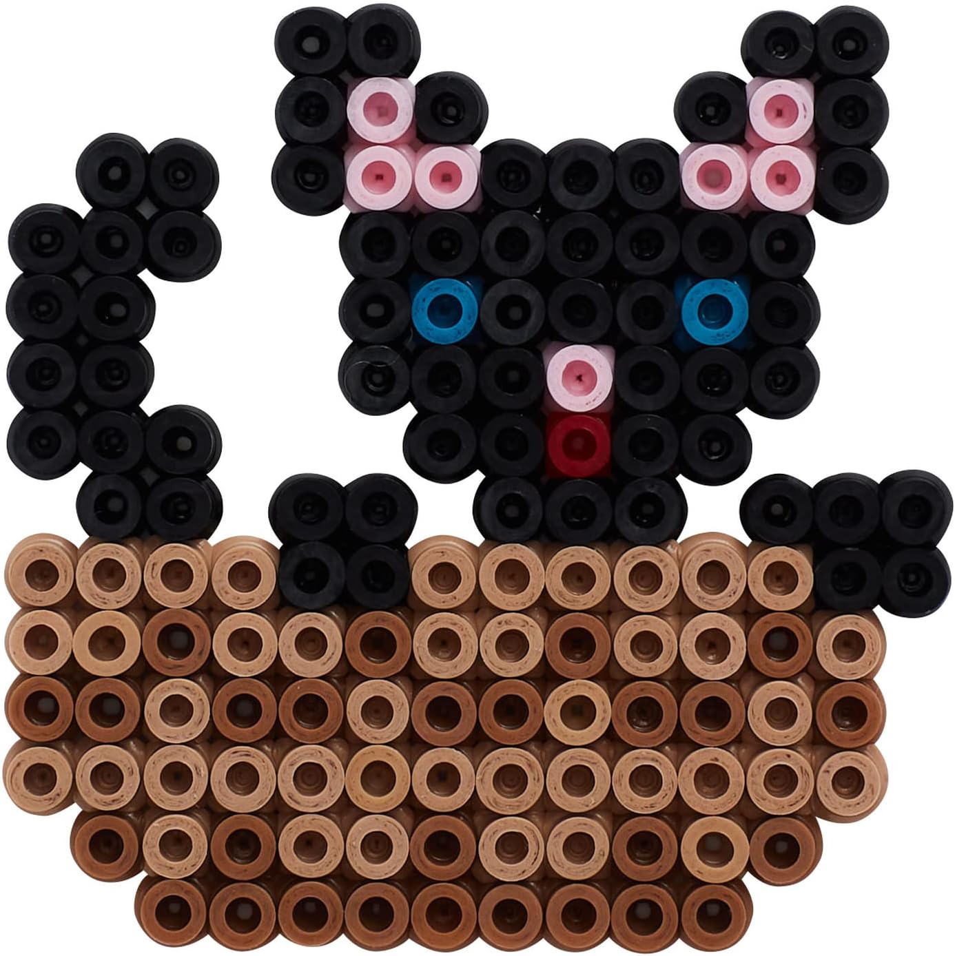 Hama Perlen 3046 Iron-On Beads Advent Calendar, Bead Art Gift Pack with Approx. 5,000 Midi Beads, 5 Small Peg Plates to Clip Together, Motif Template, Ironing Paper, for Children from 5 Years