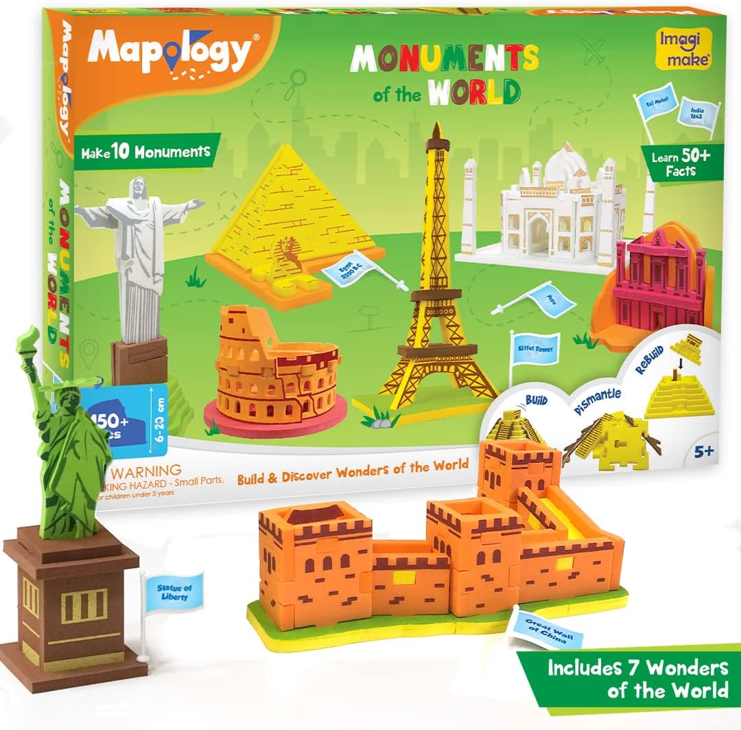 Imagimake Mapology Solar System for Kids | Educational Toys for Kids 5-7 | Space Toys | Puzzles for Boys & Girls Ages 4-8 | 6 Year Old Boy Gifts & Girl Gifts