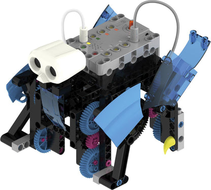 Thames & Kosmos Robotics Workshop with Micro:Bit STEM Experiment Kit, Creative, Educational Coding & Programming Curriculum for Home & School Use, Utilizes MakeCode App to Learn Python, Javascript