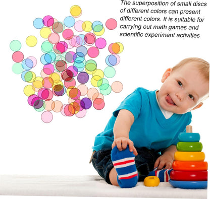 ERINGOGO 100pcs Math Manipulatives Preschool Learning Activities Place Value Disks Educational Toys