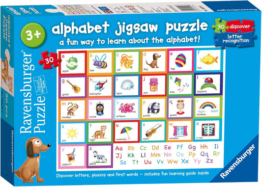 Ravensburger Alphabet Puzzle 30 Piece Jigsaw Puzzle for Kids - Every Piece is Unique, Pieces Fit Together Perfectly - MESH Accredited