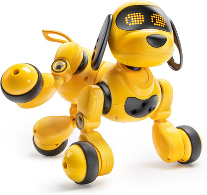 Ruko 18011 Smart Robot Dog, Interactive Puppy with 30 LED Expressions, Programmable Play, 2.4 GHz Remote & Gesture Control, Toy for Kids Age 3+