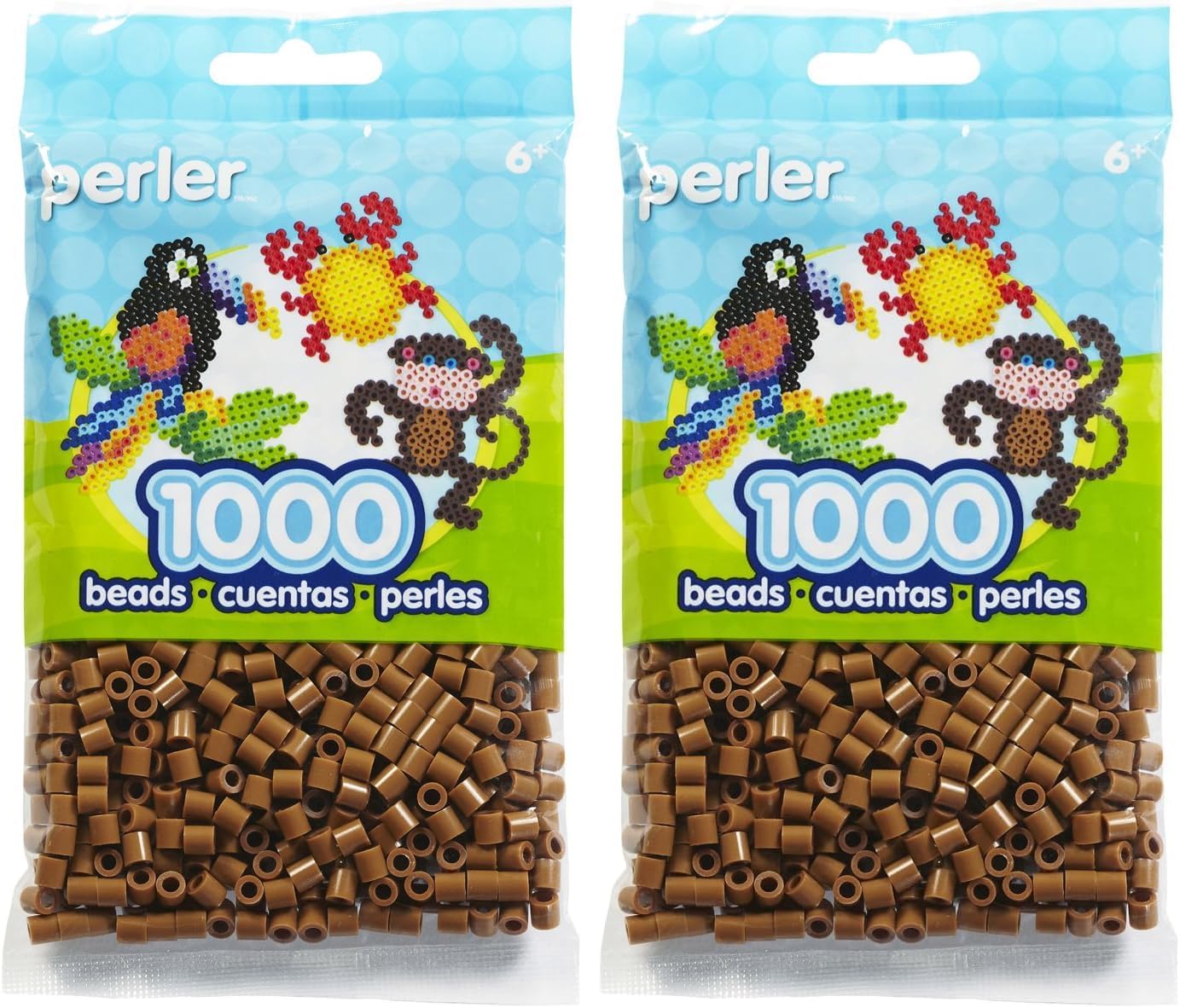 Perler Toothpaste Green Beads for Kids Crafts, 1000 pcs