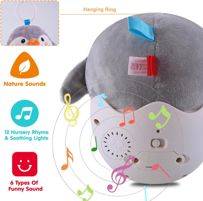 LTKFFFdp Baby Toys for Toddlers 1-3, Animal Plush Musical Toy, Nesting Cups Shape Sorter for Infant 6 to 12-18 Months, Learning Toy with Rattle, Birthday Gifts for Kids 9-12 Month Girl Boy