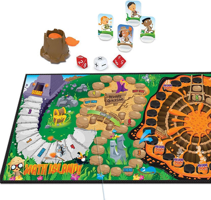 Learning Resources Math Island Addition & Subtraction Game - Math Manipulatives, Educational Board Toys, Classroom Flash Cards , Volcano Toy, STEM Kids, Gifts for Boys And Girls , Montessori