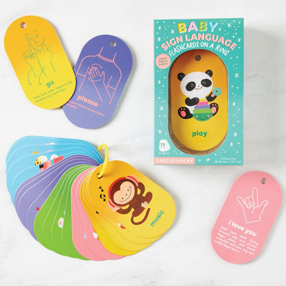 Hello!Lucky Baby's First Words Sign Language Flash Cards (BFC4-25419)
