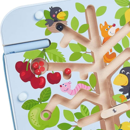 HABA Busy Board for Toddlers 2-4: Orchard Magnetic Maze Puzzle Game, Toddler Travel Toys & Montessori Toys
