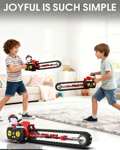 STEM Robot kit for Kids Ages 8-12, 5 In1 Science Building Blocks Kit, Remote & App Control Chainsaw Robot Toys, Technic Engineering Construction Sets for Kids 8 9 10 11 12 13 (429PCS)