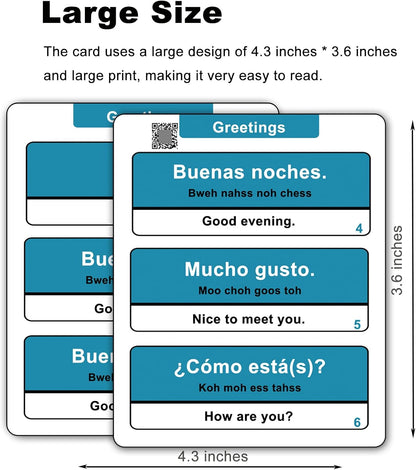 500 Common Spanish Phrases Flash Cards