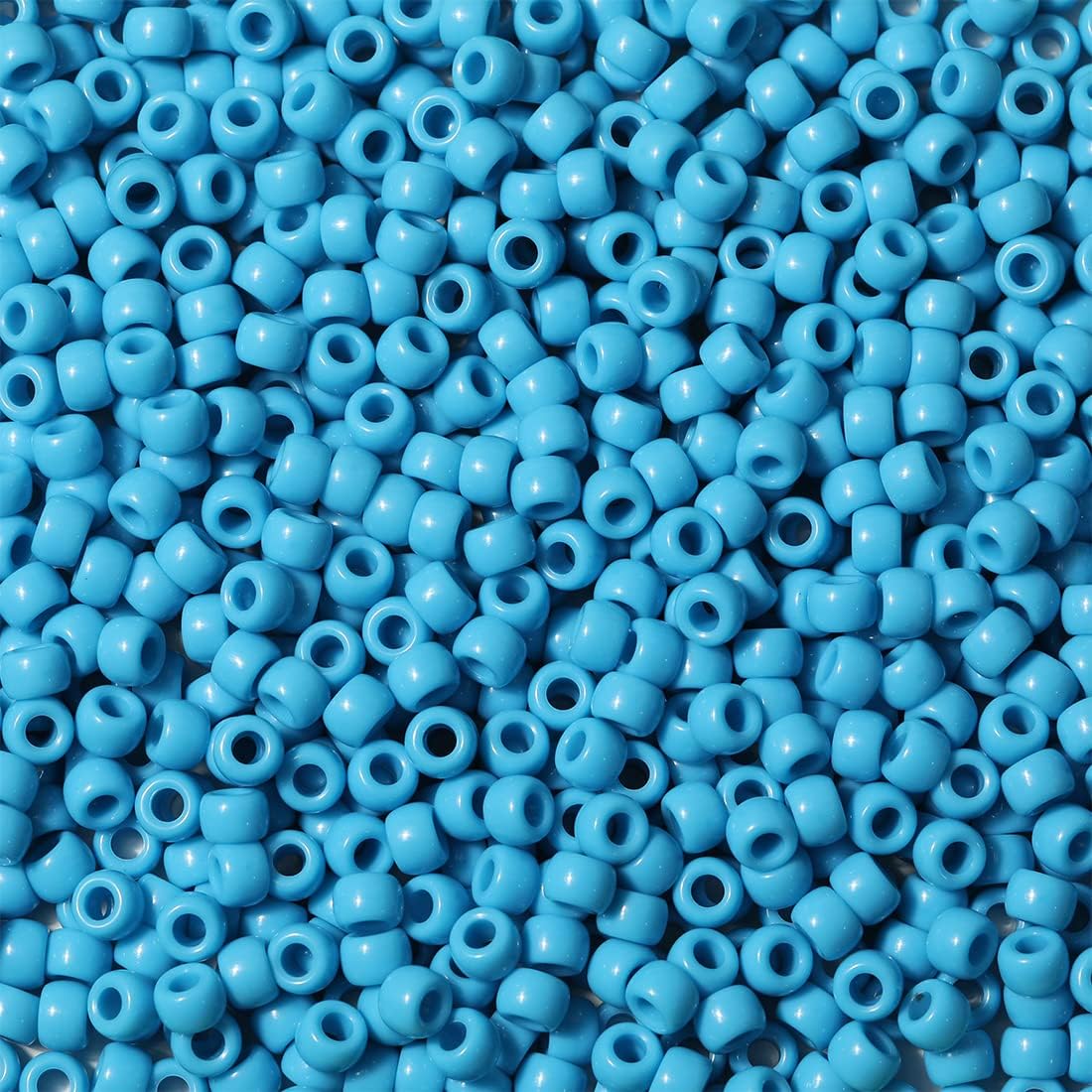 Bala&Fillic 6x9mm Army Green Pony Beads with Smooth Surface 1000pcs Crayon Color Craft Beads (Army Green)