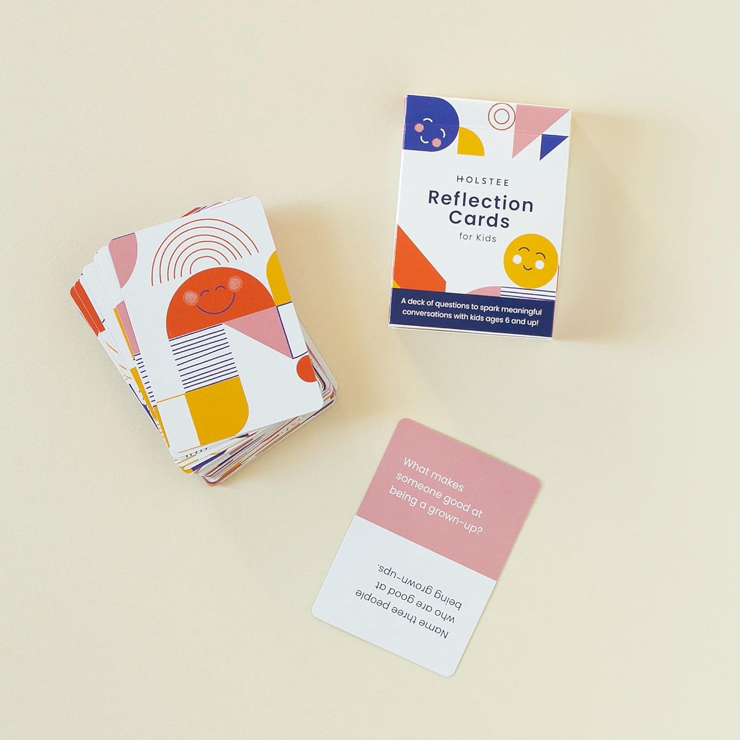 Kids Reflection Cards - A Deck of question Cards Designed for Kids to Engage Young Minds by Sharing Stories, expressing Feelings, and Revealing Hopes and Dreams.