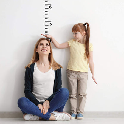 7 Feet Growth Chart Stencil, Kids Height Growth Chart Reusable Ruler Template Painting on Wood, Measuring Kids Height Wall Decor, Rustic Decor for Farmhouse, 7 Pieces