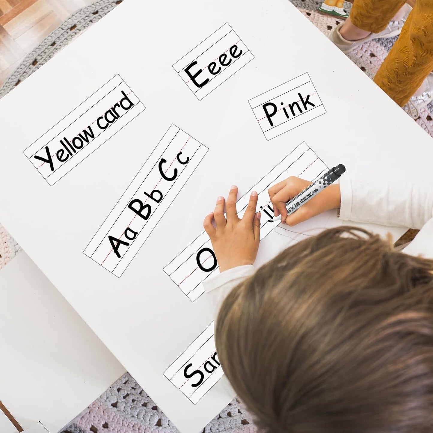 Dry Erasable Magnets Sentence Strips,Lined Erase Magnetic Tape 12x3 inches,10 Pack Teacher Must Haves for Classroom