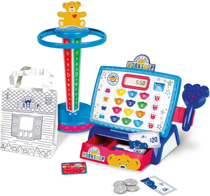 Casdon Build-A-Bear Workshop Toy Shop & Checkout Set | Officially Licensed Build-A-Bear Toy Play Set | Perfect for Roleplay for Children Ages 3+ | Includes Electronic Cash Register