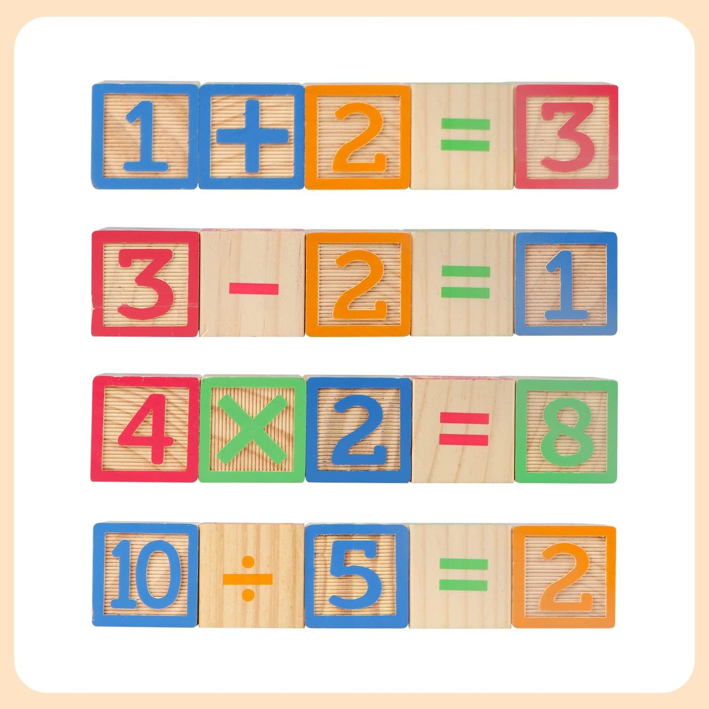 Joqutoys ABC Wooden Building Blocks for Toddlers 1-3 Large, 26 PCS Alphabet & Number Stacking Blocks, Educational Learning Toys for Boys Girls Kids Gifts 1.65''