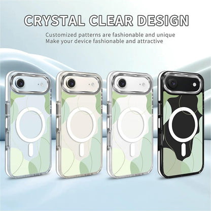 for iPhone 17 Pro Max Case [Compatible with Magsafe],Girls Women Clear Magnetic Case Silicone Shockproof Protective Cover with Pattern Colorful Motivational Letters