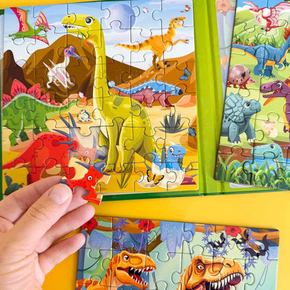 QUOKKA Magnetic Puzzles for Kids Ages 4-6 – Magnetic Fractions Learning Set for Kids 6-12 – Math Games for Homeschooling, Classrooms & Travel – 110 Magnets, 12 Task Pages, Marker – Toddler Travel Toys