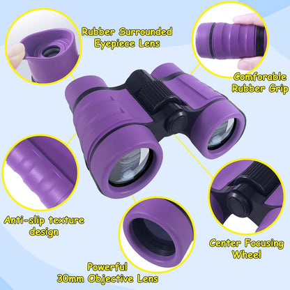 ESSENSON Binoculars for Kids Toys Gifts for Age 3, 4, 5, 6, 7, 8, 9, 10+ Years Old Boys Girls Kids Telescope Outdoor Toys for Sports and Outside Play, Bird Watching, Birthday Presents(Blue)