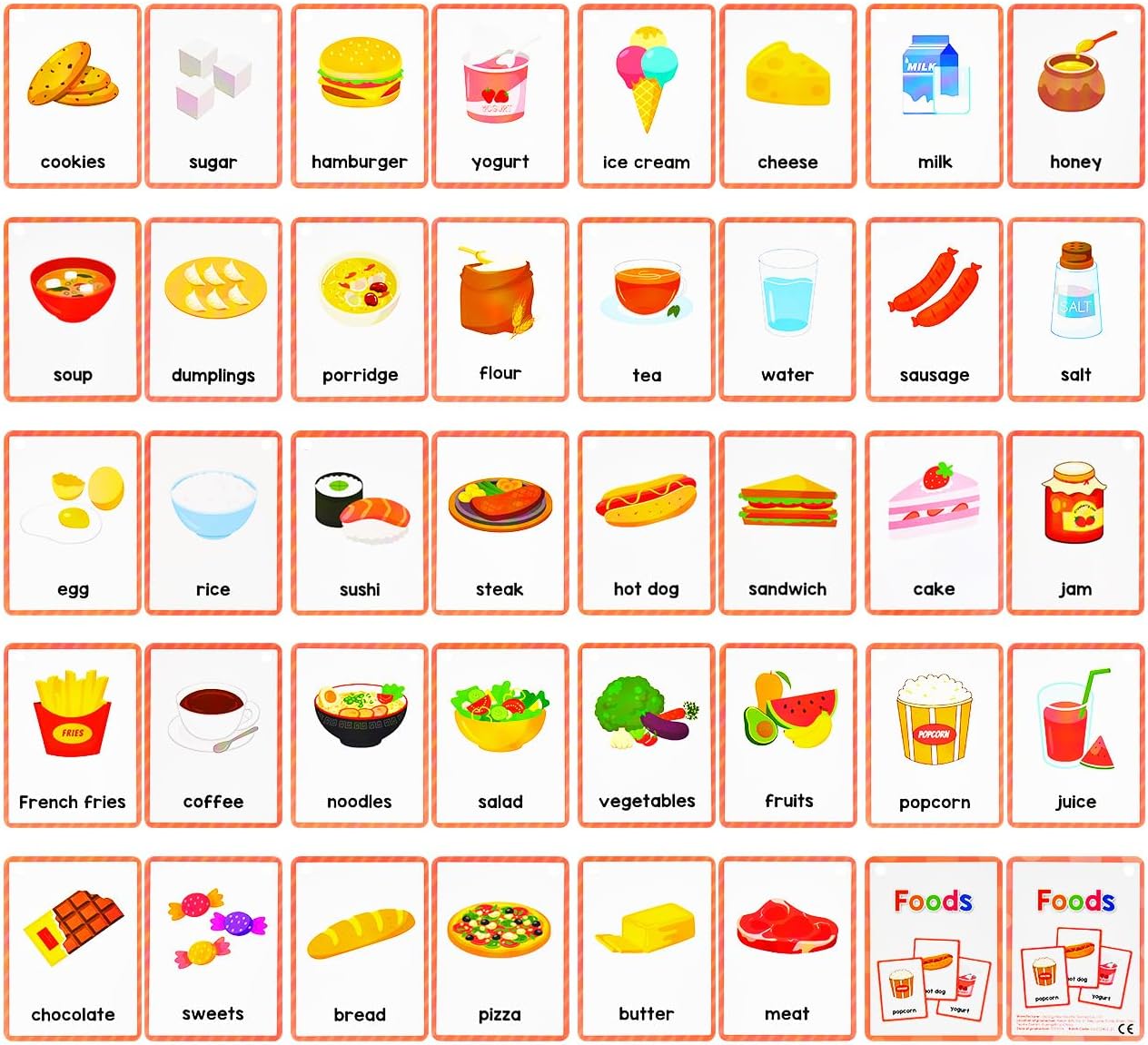 Learning Flashcards Number, 28 Different Number Educational Cards, Social Learning Card for Kids