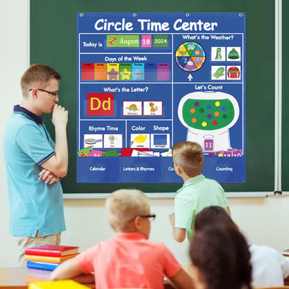 Visible Learning Classroom Pocket Chart - Reusable Dry Erase Learning Goals Board, Motivational Incentive Chart for Learning Goals, Behavior Tracking & Centers Rotation, Homeschool(Black)