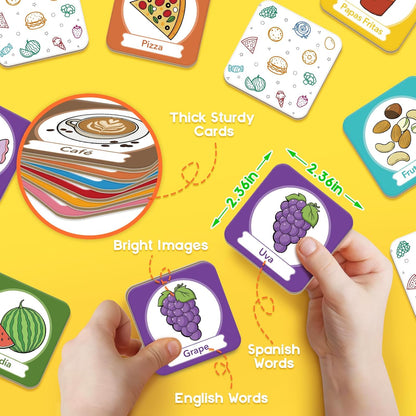 Edulok Memory Card Game, Toddler Match Game, Learn Spanish for Kids, Bilingual Flash Cards, Learning Toys for 4 Year Old, Preschool Learning Activities, Homeschool Supplies, Kindergarten Toys