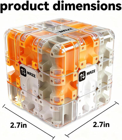 3D Cube Puzzles Fidget Toys - Brain Teaser Puzzles Toys Educational Learning Toys for Logical Thinking, Puzzle Maze Cube Easter Basket Stuffers Birthday Gifts (Blue)