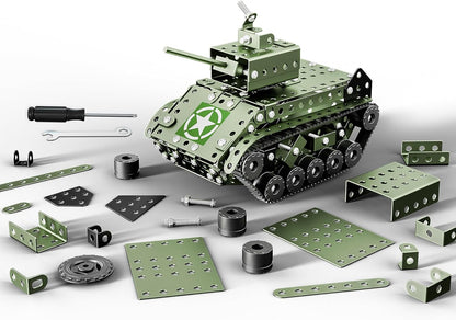 Lucky Doug STEM Building Projects Model Truck Set - Building Toys for Kids Ages 8-12, Assembly Science Army Toys for Boys 8 9 10 11 Years Old