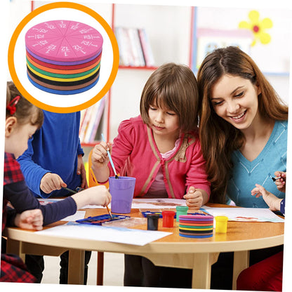 NUOBESTY 2sets Magnetic Fraction Circles Math Supplies for Boys and Girls Toy Homeschool