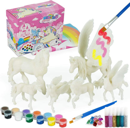 3D Dinosaurs Painting Kit with 12 Dinos for Kids Age 3-15, Arts and Crafts Kits Drawing Toys with Dinosaurs Set Creativity Gifts for Boys and Girls