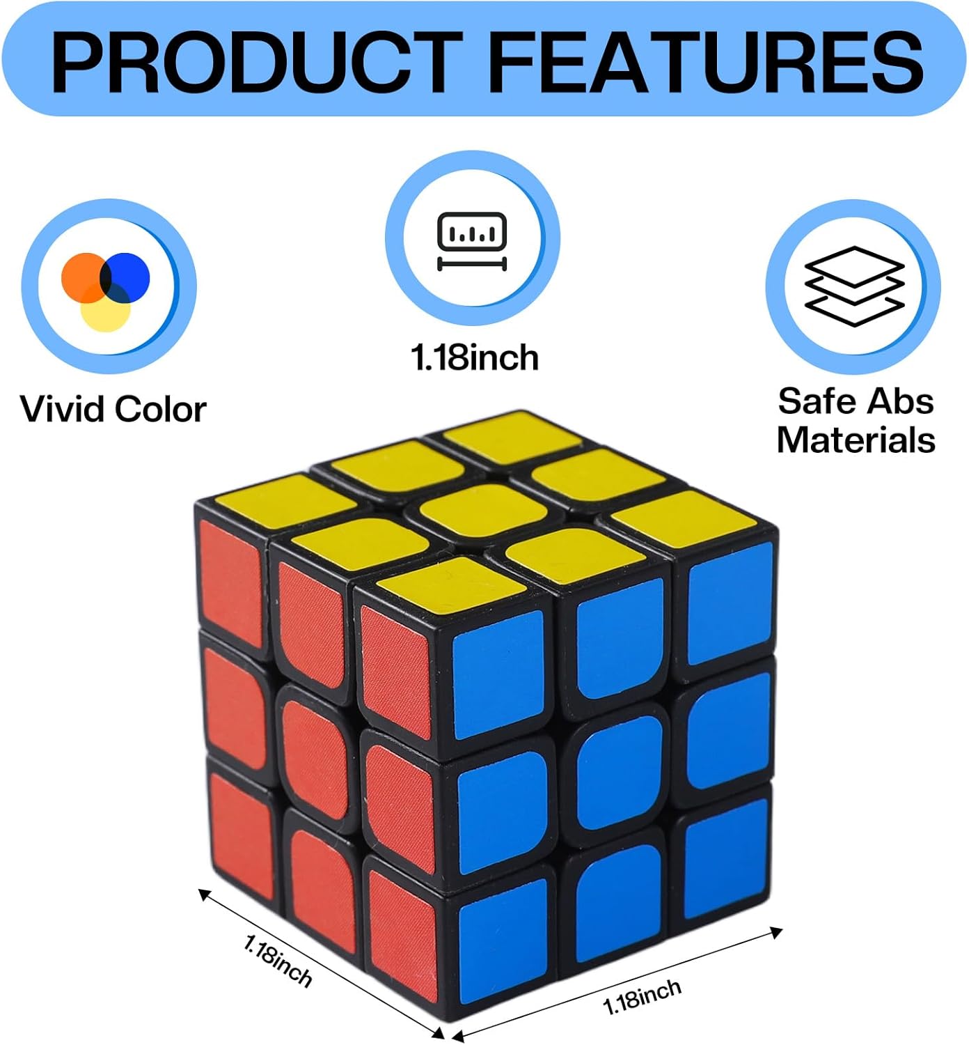 12 Pack Mini Cube Puzzles Perfect for Kids Birthday Party Favors, Classroom Prizes, School Rewards Stress Relief Toys and Easter or Christmas Stocking Stuffers Great as Goody Bag Fillers